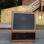 45 Inch Mitsubishi Big Screen Rear Projection TV Destruction Pictures