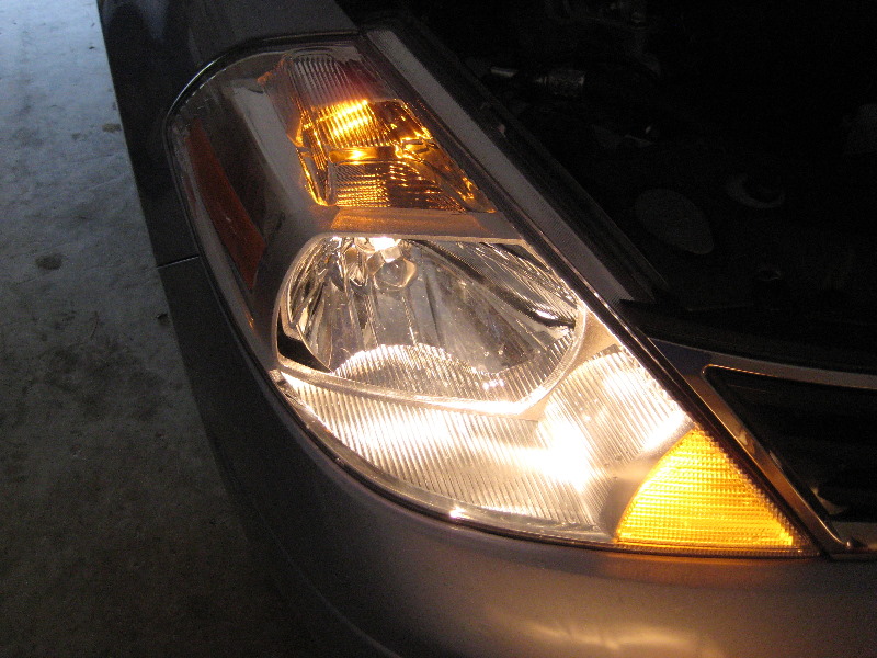 Nissan headlight replacement instructions #7