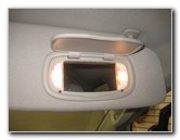 2017-2019 Chrysler Pacifica Minivan Vanity Mirror Light Bulbs Replacement Guide